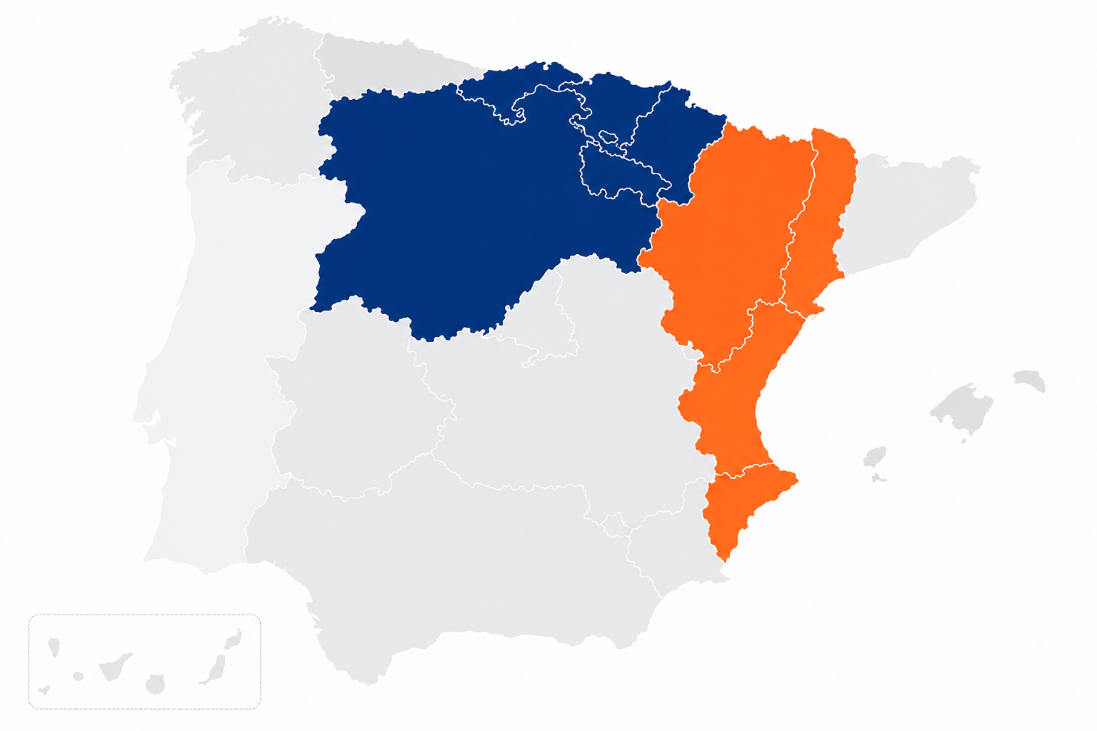 Mapa áreas de actuación Mantcore